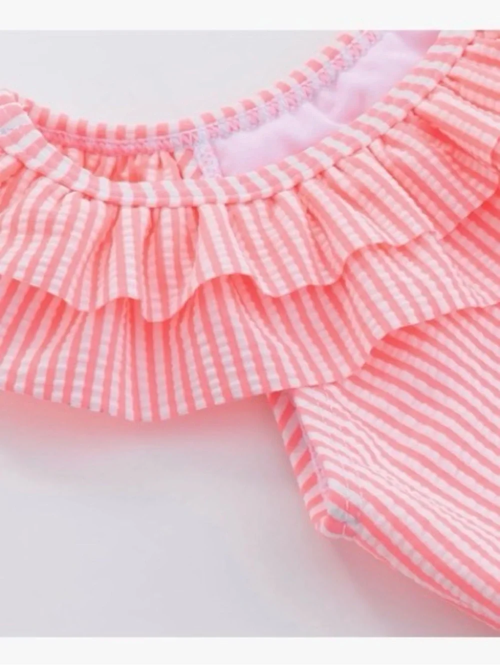 Toddler Girls Pink Ruffle High-Waist Bikini Set NWT